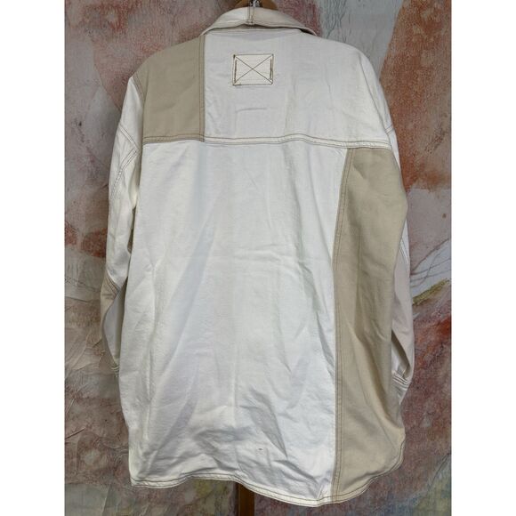 Free People We The Free Ivory Mountain Roads Shirt $225 - Picture 10 of 11